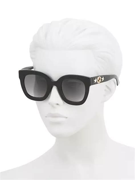 gucci starry 49mm square sunglasses|gucci sunglasses nordstrom.